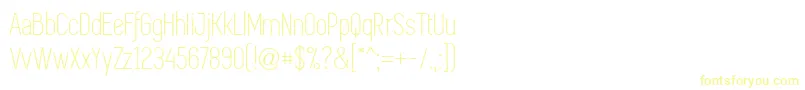 Simplificaフォントについての詳細 フォントSimplifica – 黄色のフォント