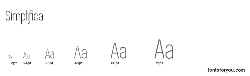 Simplifica Font Sizes