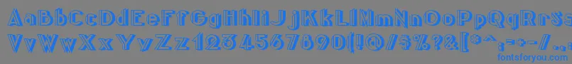 Centreclawsbeam Font – Blue Fonts on Gray Background