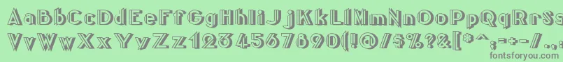 More about Centreclawsbeam Font Centreclawsbeam Font – Gray Fonts on Green Background