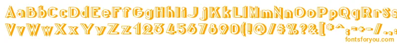 Centreclawsbeam Font – Orange Fonts on White Background