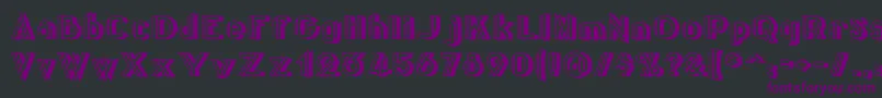 Centreclawsbeam Font – Purple Fonts on Black Background
