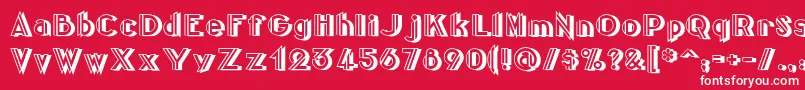 Centreclawsbeam Font – White Fonts on Red Background