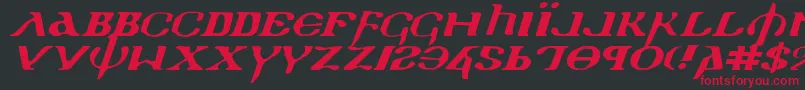 Holyv2ei Font – Red Fonts on Black Background