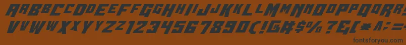 WhiskeyBravoVictor Font – Black Fonts on Brown Background
