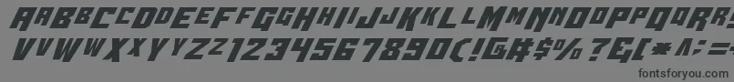 WhiskeyBravoVictor-Schriftart – Schwarze Schriften auf grauem Hintergrund