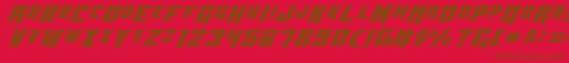 WhiskeyBravoVictor Font – Brown Fonts on Red Background