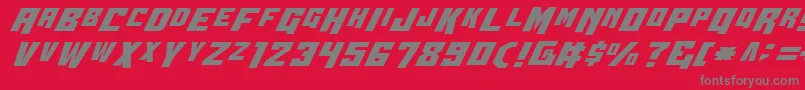 フォントWhiskeyBravoVictor – 赤い背景に灰色の文字