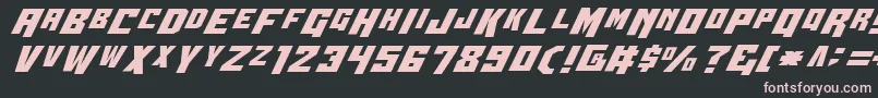 WhiskeyBravoVictor Font – Pink Fonts on Black Background