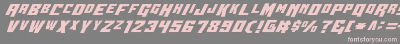 WhiskeyBravoVictor Font – Pink Fonts on Gray Background