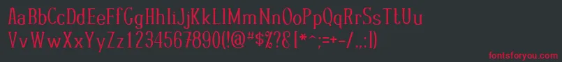 Wickedwoman Font – Red Fonts on Black Background