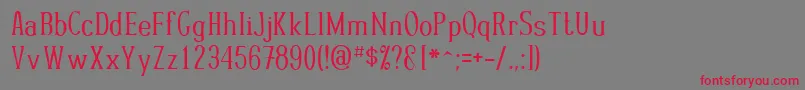 Wickedwoman Font – Red Fonts on Gray Background