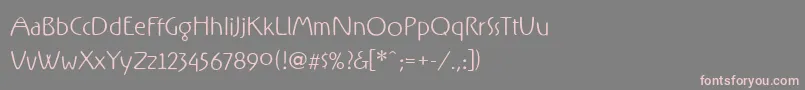 RxFivezero Font – Pink Fonts on Gray Background