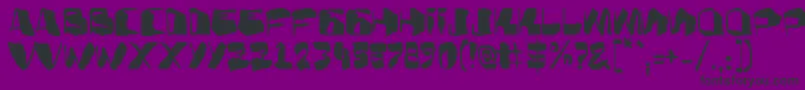 AdBulkyNote-fontti – mustat fontit violetilla taustalla