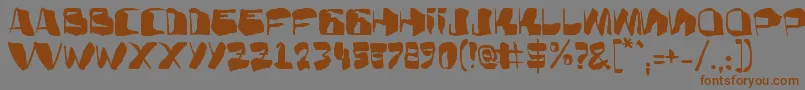Подробнее о шрифте AdBulkyNote Шрифт AdBulkyNote – коричневые шрифты на сером фоне