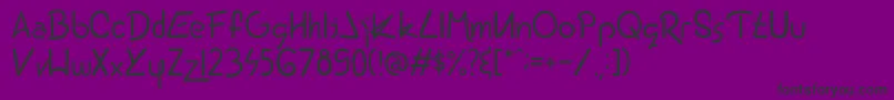 フォントEarth2.0.0.80 – 紫の背景に黒い文字