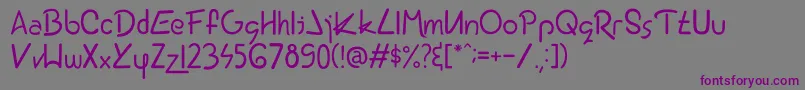 Шрифт Earth2.0.0.80 – фиолетовые шрифты на сером фоне