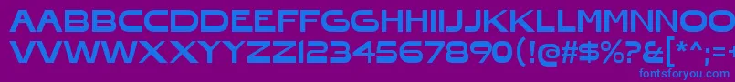 HonfleurRegular Font – Blue Fonts on Purple Background