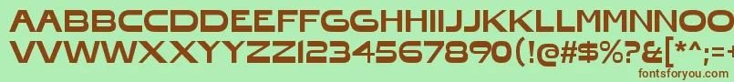 HonfleurRegular Font – Brown Fonts on Green Background