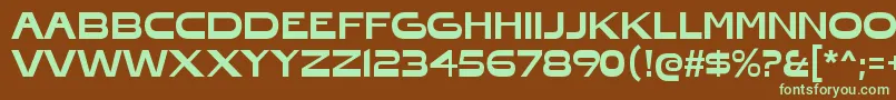 HonfleurRegular Font – Green Fonts on Brown Background