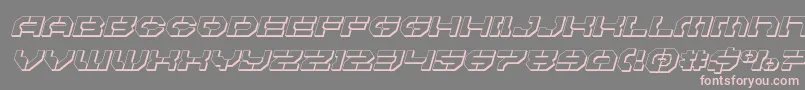 Pulsarclass3Dital Font – Pink Fonts on Gray Background