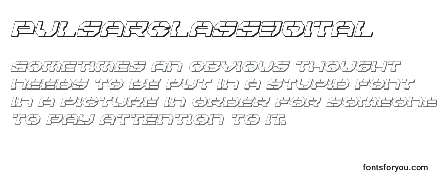 Pulsarclass3Dital Font