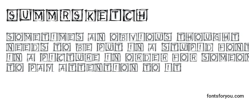 SummrSketch-fontti