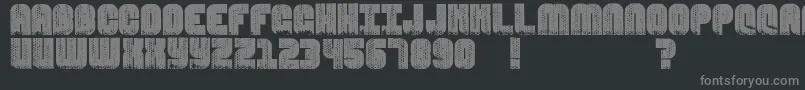 InMetroCaves Font – Gray Fonts on Black Background