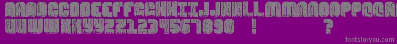 InMetroCaves-Schriftart – Graue Schriften auf violettem Hintergrund