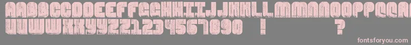 InMetroCaves Font – Pink Fonts on Gray Background
