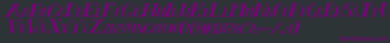 Chardinci Font – Purple Fonts on Black Background