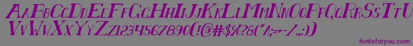 Chardinci Font – Purple Fonts on Gray Background