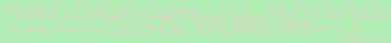 Trancemil Font – Pink Fonts on Green Background