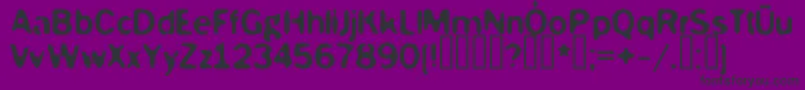 Mckoy Font – Black Fonts on Purple Background