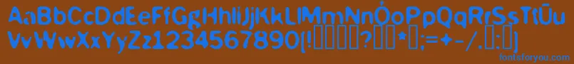 Подробнее о шрифте Mckoy Шрифт Mckoy – синие шрифты на коричневом фоне