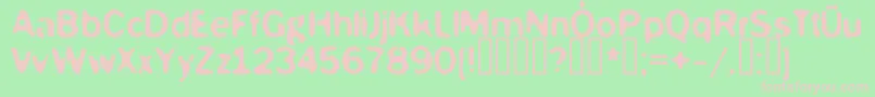 Mckoy Font – Pink Fonts on Green Background