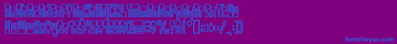 Подробнее о шрифте Bmutopia Шрифт Bmutopia – синие шрифты на фиолетовом фоне