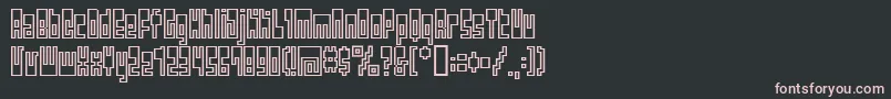Bmutopia Font – Pink Fonts on Black Background