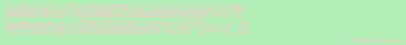 Bmutopia Font – Pink Fonts on Green Background