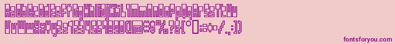Fonte Bmutopia – fontes roxas em um fundo rosa