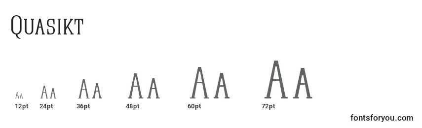 Quasikt Font Sizes