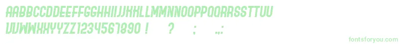 フォントOrdinaryItalic – 緑のフォント