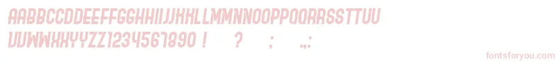 OrdinaryItalic Font – Pink Fonts on White Background