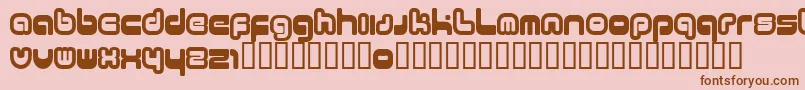 11 Font – Brown Fonts on Pink Background