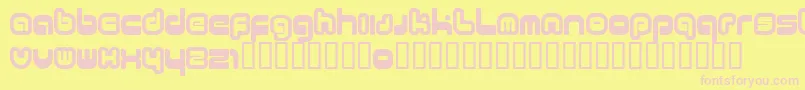 Czcionka 11 – różowe czcionki na żółtym tle