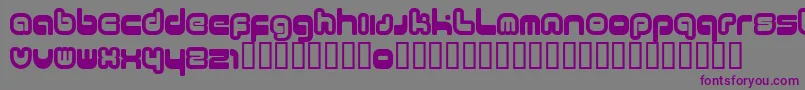 11 Font – Purple Fonts on Gray Background