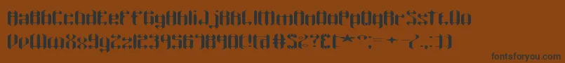 WyvernWingsWydeBrk Font – Black Fonts on Brown Background