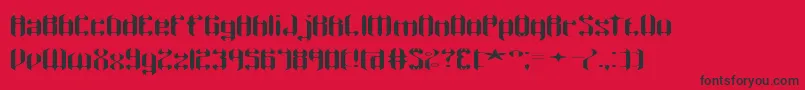 WyvernWingsWydeBrk-fontti – mustat fontit punaisella taustalla