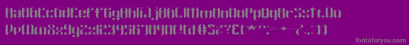 WyvernWingsWydeBrk Font – Gray Fonts on Purple Background