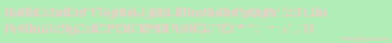 WyvernWingsWydeBrk Font – Pink Fonts on Green Background